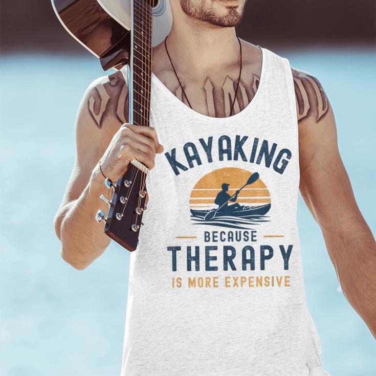 Kayaking Therapy Kayaker Canoe Paddle Lake River Men Tank Top Kayaking Therapy Kayaker Canoe Paddle Lake River Men Tank Top