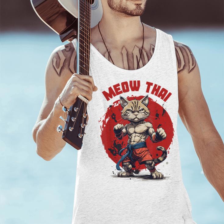 Meow Thai Funny Muay Thai And Cats Lover Men Tank Top Meow Thai Funny Muay Thai And Cats Lover Men Tank Top