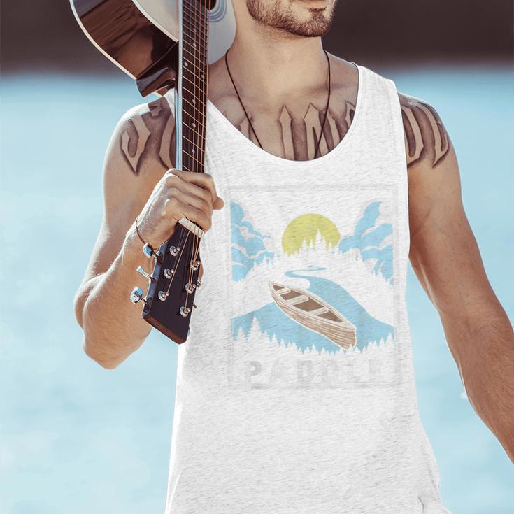 Paddle Retro Style Canoe & Outdoors Simple Canoeing Graphic Men Tank Top Paddle Retro Style Canoe & Outdoors Simple Canoeing Graphic Men Tank Top