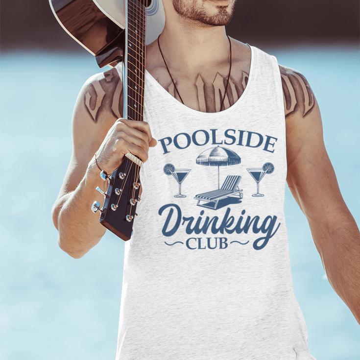 Pool Adult Poolside Drinking Club Summer Swimming Pool Party Men Tank Top