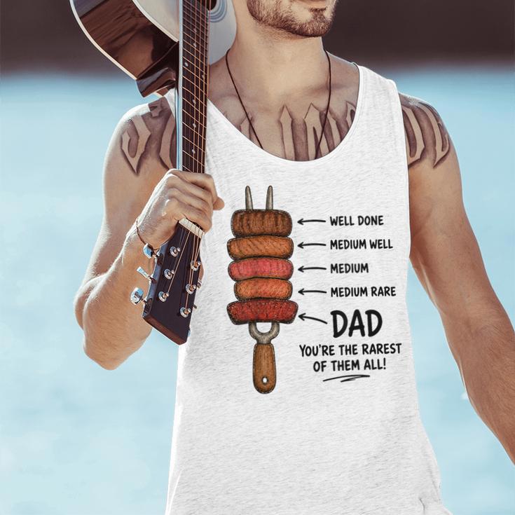 Steak BBQ Dad You'Re The Rarest Of Them All Fathers Day Men Tank Top