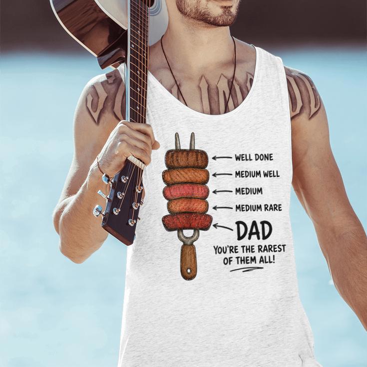 Steak BBQ Dad You'Re The Rarest Of Them All Fathers Day Raglan Baseball Tee Men Tank Top