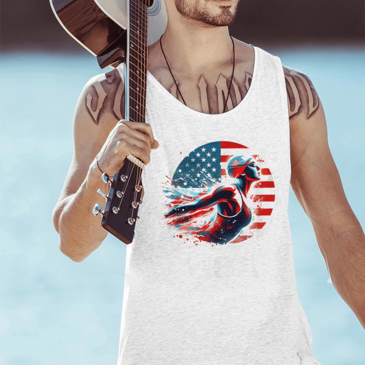 Swimming United States Apparel American Flag Swimming Men Tank Top Swimming United States Apparel American Flag Swimming Men Tank Top
