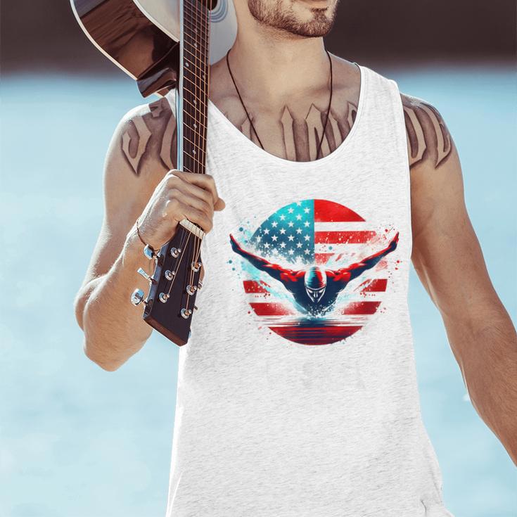 Swimming United States Shirt With American Flag Swimming Men Tank Top Swimming United States Shirt With American Flag Swimming Men Tank Top
