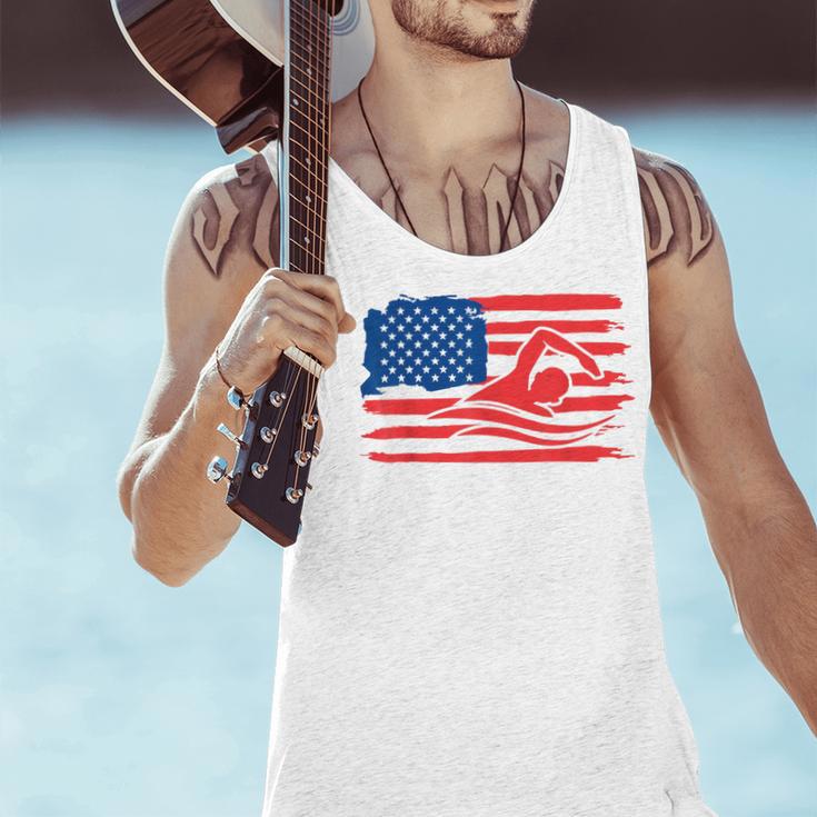 Vintage American Flag Swim Team Swimmer Funny Swimming Gift Men Tank Top Vintage American Flag Swim Team Swimmer Funny Swimming Gift Men Tank Top