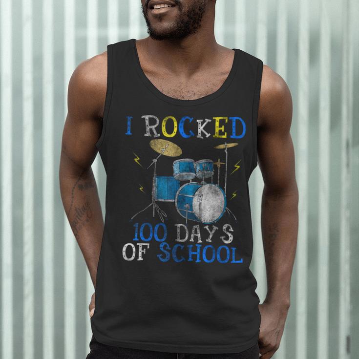 100th Day Of SchoolShirt Happy 100 Days Drum Kit Music Men Tank Top 100th Day Of SchoolShirt Happy 100 Days Drum Kit Music Men Tank Top