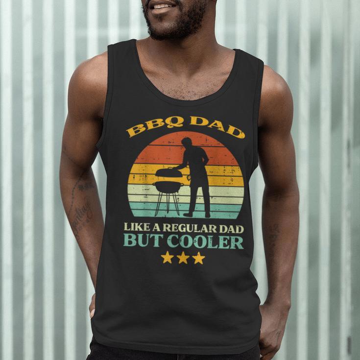 Bbq Dad Cooler Retro Barbecue Grill Fathers Day Daddy Papa Men Tank Top