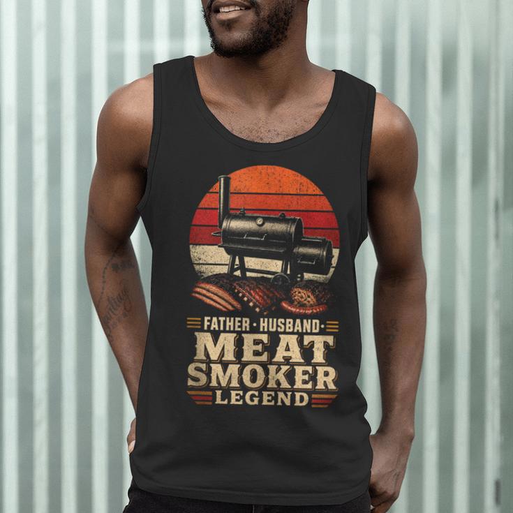 BBQ Dad Father Husband Meat Smoker Legend Men Tank Top