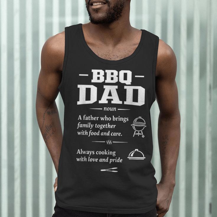 BBQ Dad Grilling Father Day Family Food Love Novelty Graphic Men Tank Top