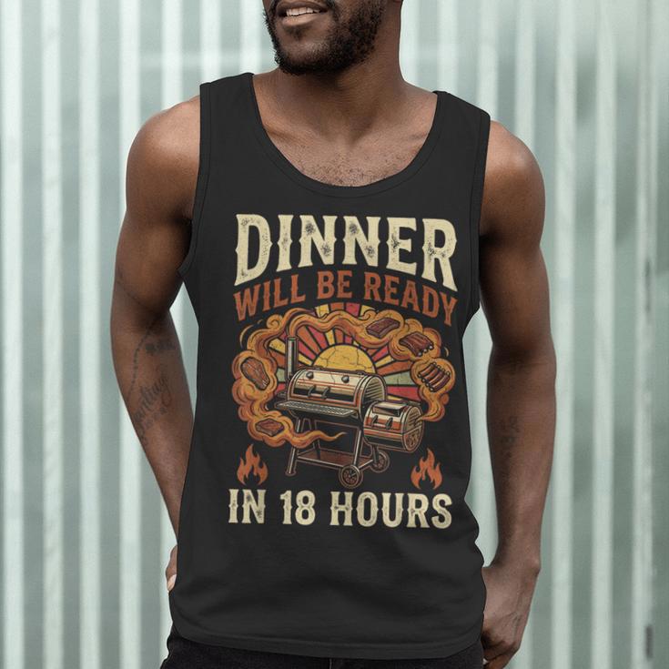 BBQ Dad Smoking Meat Smoker Barbecue Men Tank Top