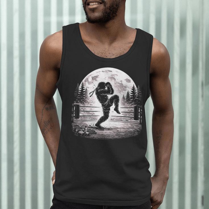 Bigfoot Muay Thai Boxer Martial Arts Sasquatch Men Tank Top