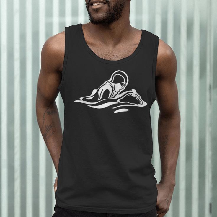 Breaststroke Swimming Stylized Design For Swimmers Men Tank Top Breaststroke Swimming Stylized Design For Swimmers Men Tank Top