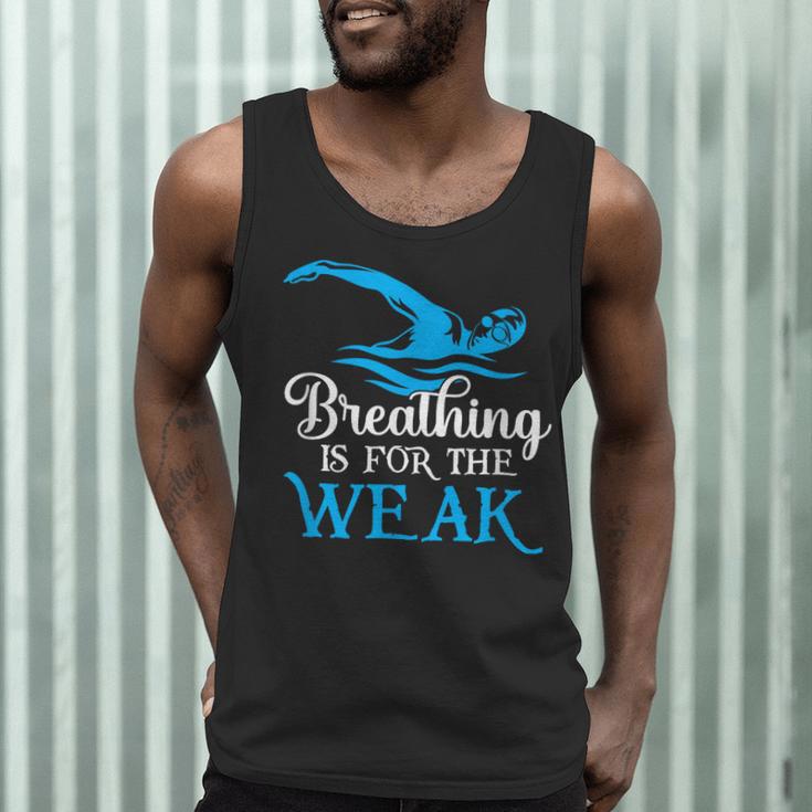 Breathing Is For The Weak Swimming Swimmer Men Tank Top Breathing Is For The Weak Swimming Swimmer Men Tank Top
