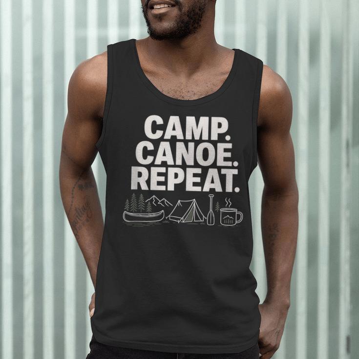 Camp Canoe Repeat Outdoor Adventure Men Tank Top