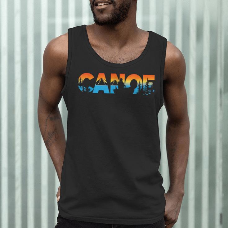 Canoe Canoeing Retro Canoe Men Tank Top