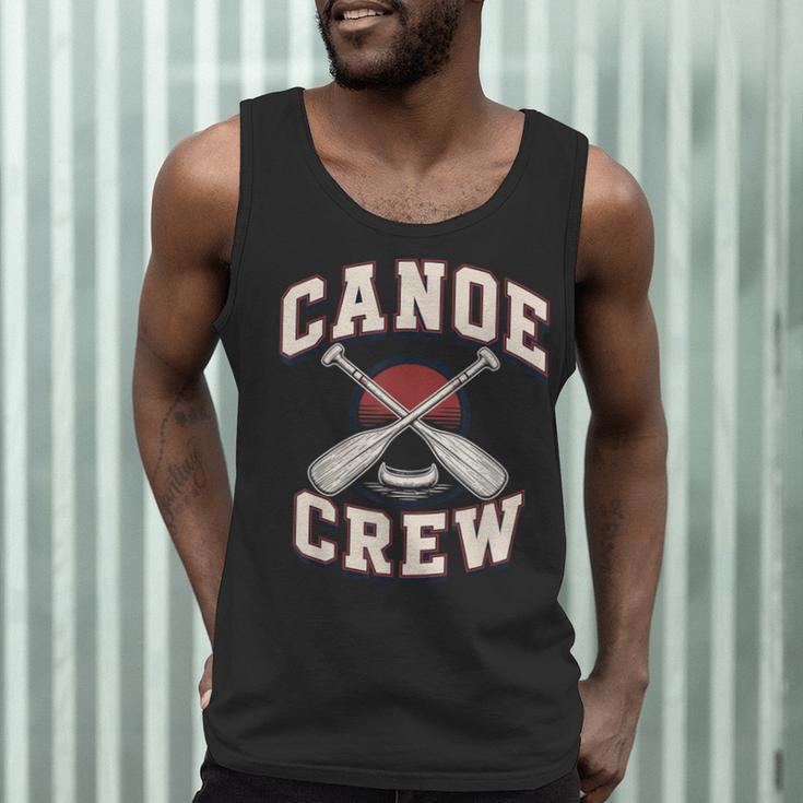 Canoe Crew Paddling Team Retro Graphic Men Tank Top