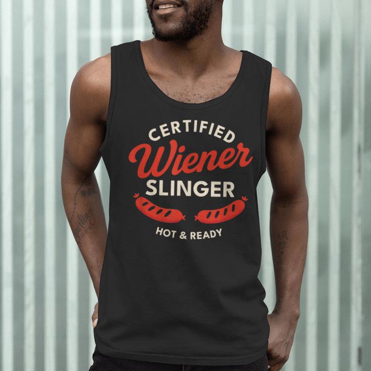 Certified Wiener Slinger BBQ Dad 4th Of July Men Tank Top Certified Wiener Slinger BBQ Dad 4th Of July Men Tank Top