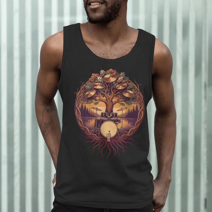 Drummer Drum Kit Musician Percussion Player Men Tank Top