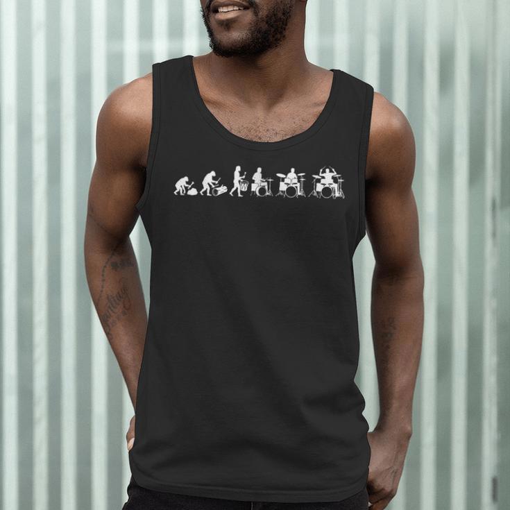 Drummer Evolution Drum Kit Men Tank Top Drummer Evolution Drum Kit Men Tank Top