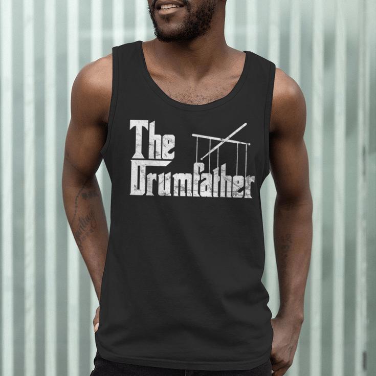 Drummer Humor The Drumfather Drum Kit Men Tank Top