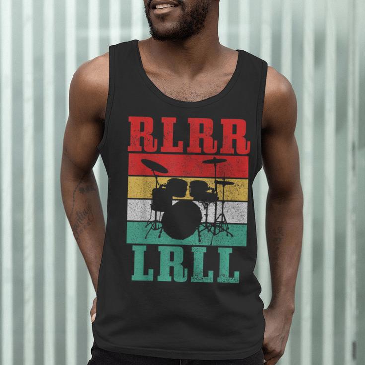 Drummer RLRR LRLL Vintage Drum Kit Men Tank Top Drummer RLRR LRLL Vintage Drum Kit Men Tank Top
