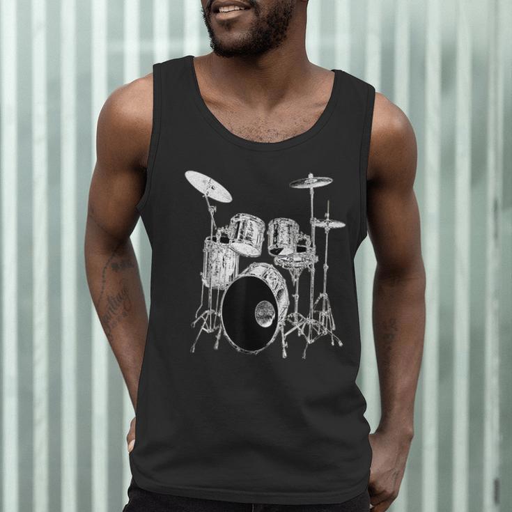 Drums Drum Kit Music Men Tank Top Drums Drum Kit Music Men Tank Top