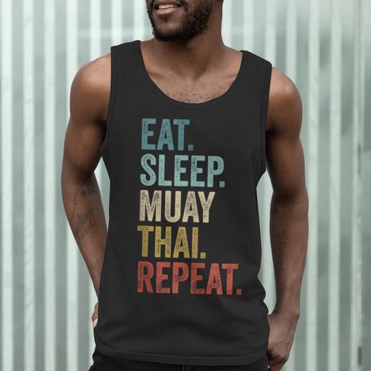 Eat Sleep Muay Thai Repeat Thai Boxing Men Tank Top