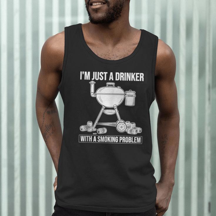 I'm Just A Drinker With A Smoking Problem BBQ Dads Grilling Men Tank Top