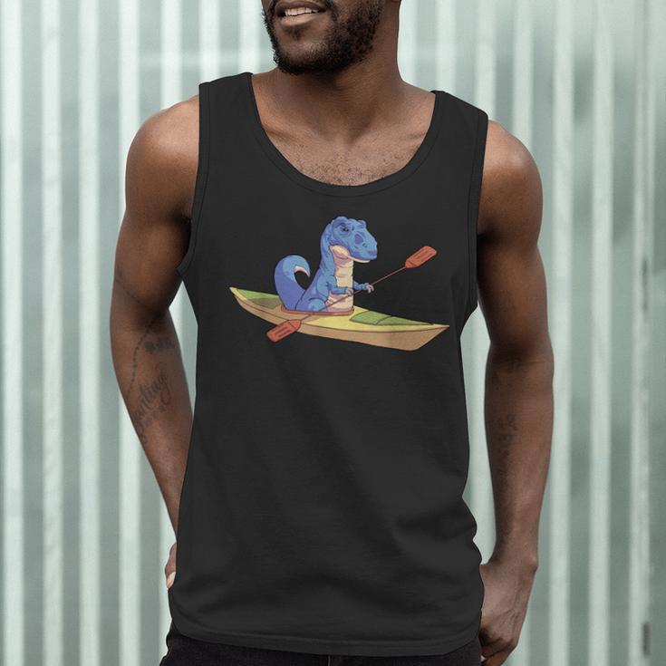 KayakRex Dinosaur Canoe Shirt Kayak For Children Men Tank Top