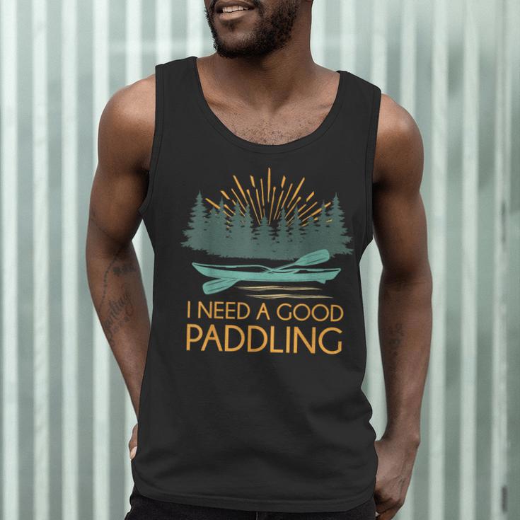 Kayaking Outdoor Water Sports Canoeing Paddle Kayak Men Tank Top
