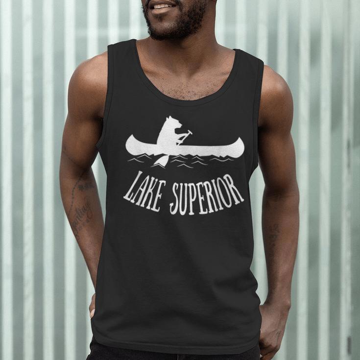 Lake Superior Bear Canoe Upper Peninsula For Yooper Men Tank Top Lake Superior Bear Canoe Upper Peninsula For Yooper Men Tank Top