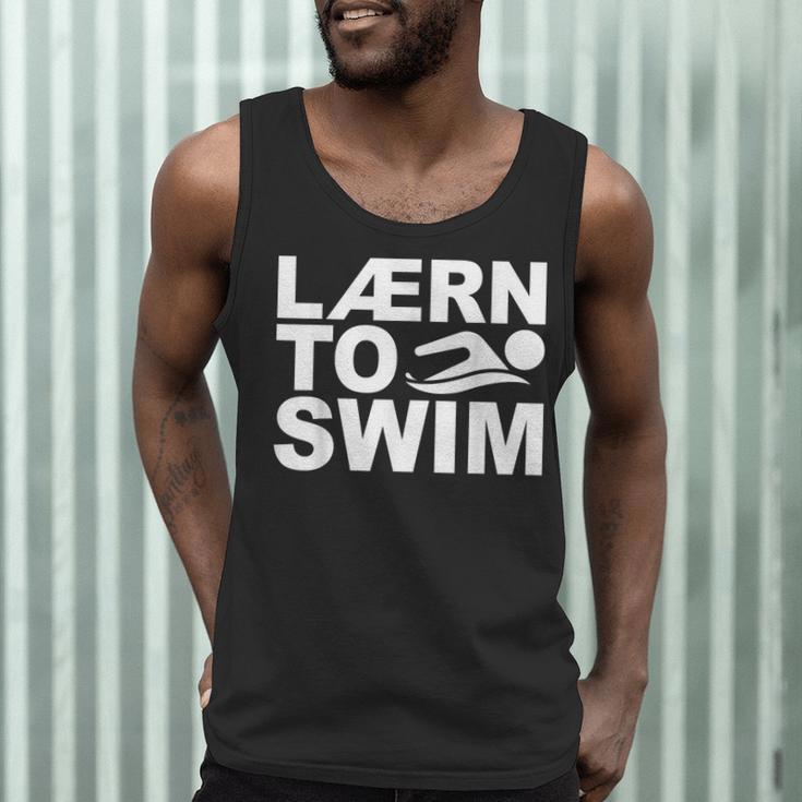 Learn To Swim Swimming Graphic Men Tank Top Learn To Swim Swimming Graphic Men Tank Top