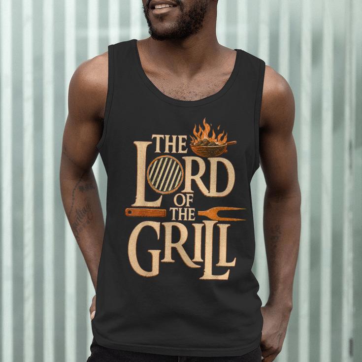 Lord Of The Grill BBQ Daddy Nerd Dad Men Tank Top