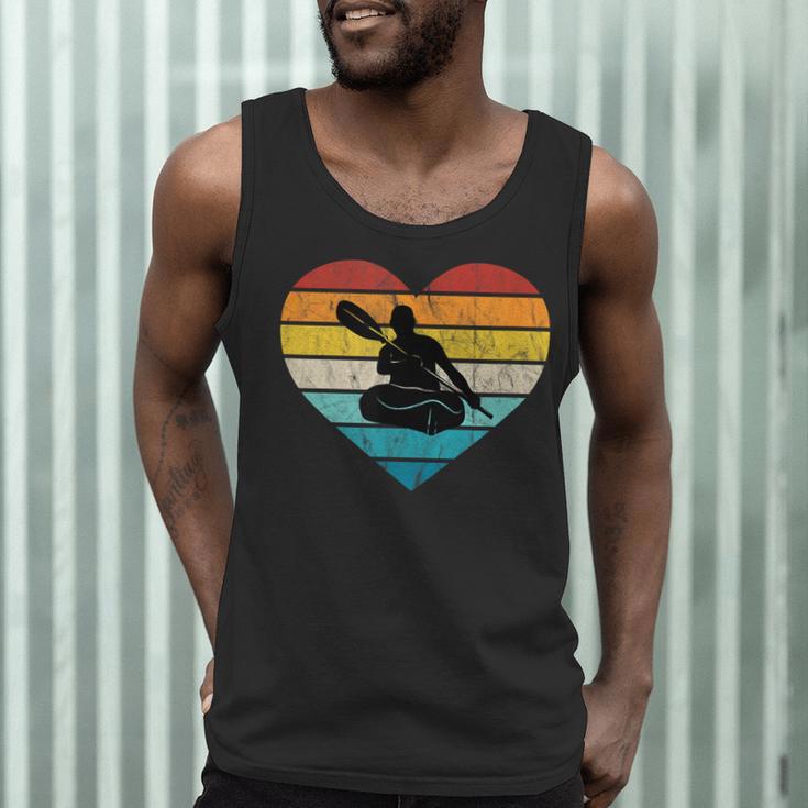I Love Canoeing Water Sports Canoe Tour Paddling Canadian Men Tank Top