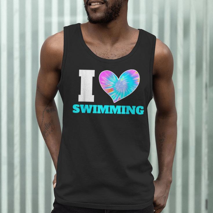 I Love Swimming Swimmer Swim Men Tank Top
