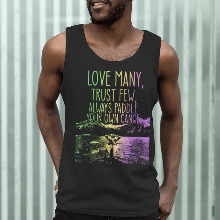 Love Many Trust Few Always Paddle Your Own Canoe Canoes Men Tank Top Love Many Trust Few Always Paddle Your Own Canoe Canoes Men Tank Top
