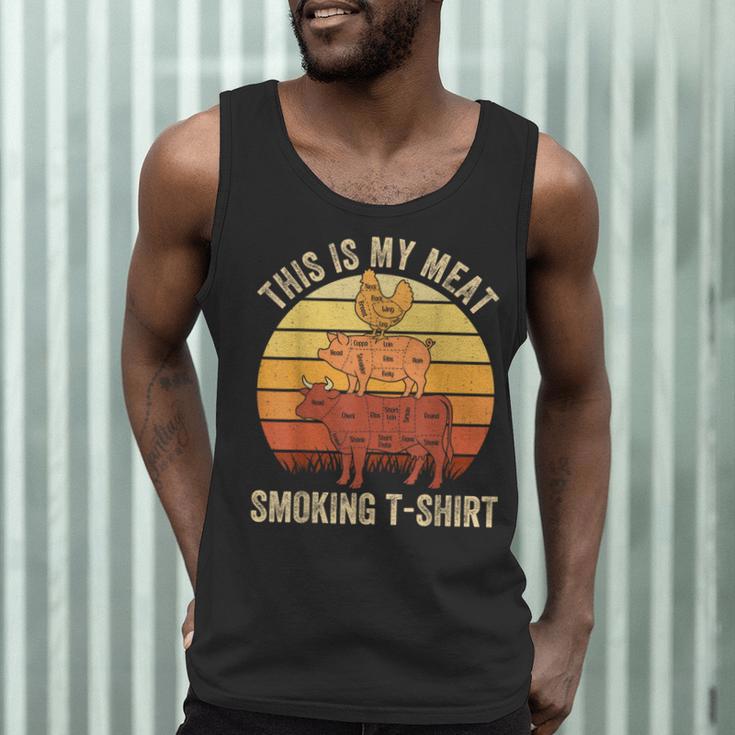 This Is My Meat Smoking Tee BBQ Dad Barbeque Smoker Men Tank Top
