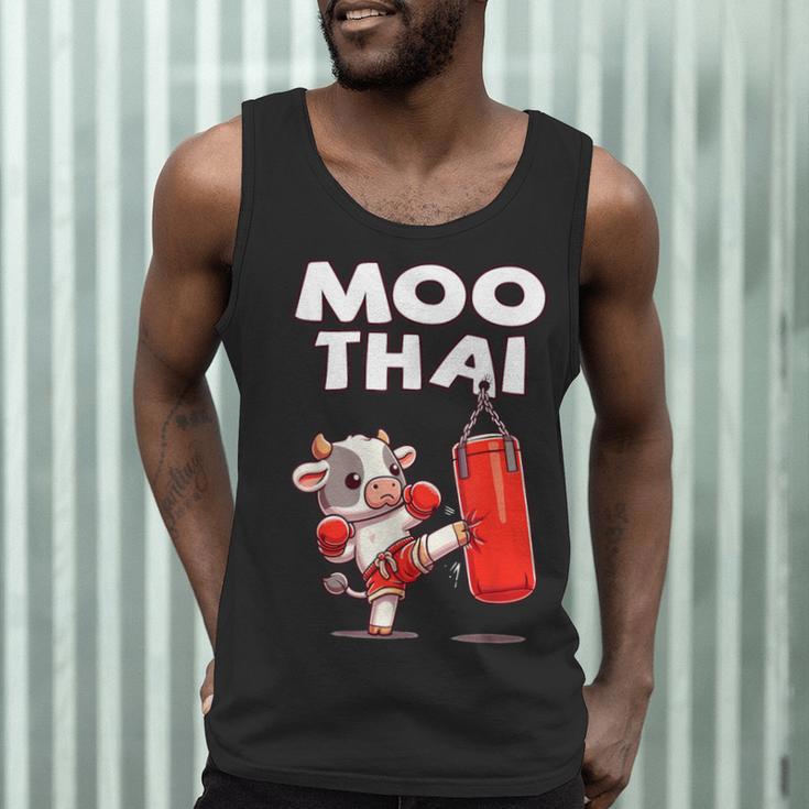 Moo Thai Muay Thai Cow Thai Boxing For Kids Muay Thai Men Tank Top Moo Thai Muay Thai Cow Thai Boxing For Kids Muay Thai Men Tank Top