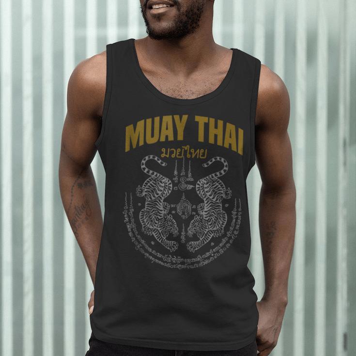 Muay Thai Art Twin Tigers Muay Thai Fighter MMA Martial Arts Men Tank Top