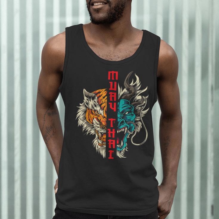 Muay Thai Thai Boxing Dragon Tiger Men Tank Top Muay Thai Thai Boxing Dragon Tiger Men Tank Top
