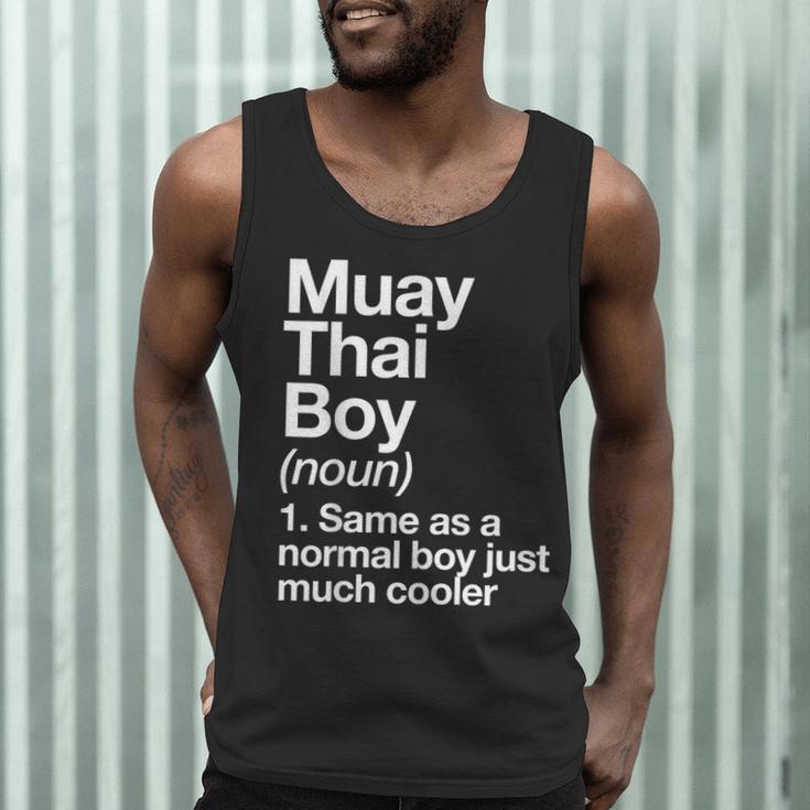 Muay Thai Boy Definition Martial Arts Sports Men Tank Top