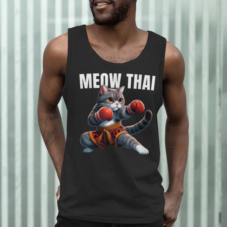 Muay Thai Cat Meow Thai Boxing Martial Art Kids Men Tank Top Muay Thai Cat Meow Thai Boxing Martial Art Kids Men Tank Top