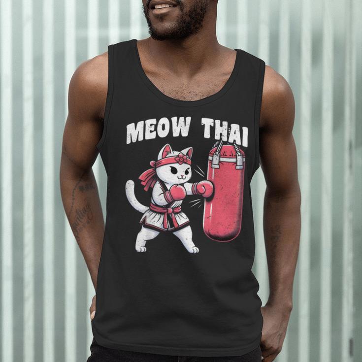 Muay Thai Cat Meow Thai Women Neko Costume Muay Thai Men Tank Top