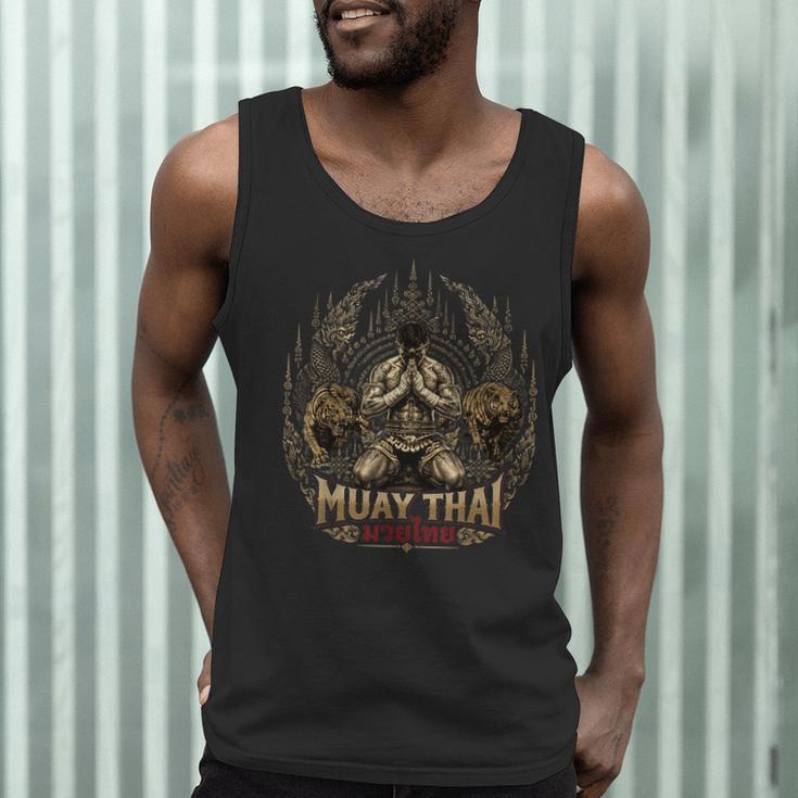 Muay Thai Clinch Vintage Thai Boxing Fighter Art Men Tank Top Muay Thai Clinch Vintage Thai Boxing Fighter Art Men Tank Top
