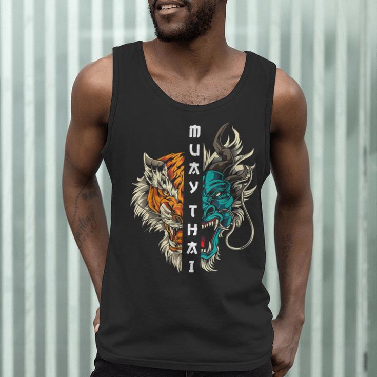 Muay Thai Dragon Tiger Men Tank Top Muay Thai Dragon Tiger Men Tank Top