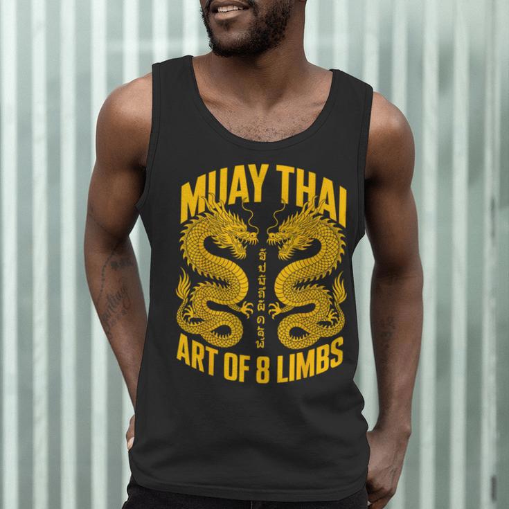 Muay Thai Dragons Thai Boxing Fighter Men Tank Top