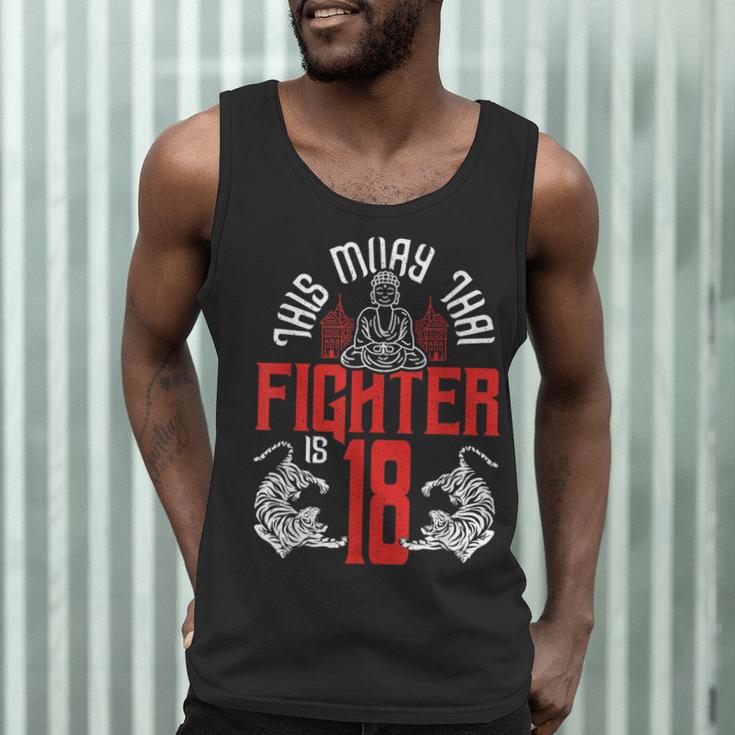 Muay Thai Fighter Is 18 Thai Boxing Muay Thai 18th Birthday Men Tank Top Muay Thai Fighter Is 18 Thai Boxing Muay Thai 18th Birthday Men Tank Top