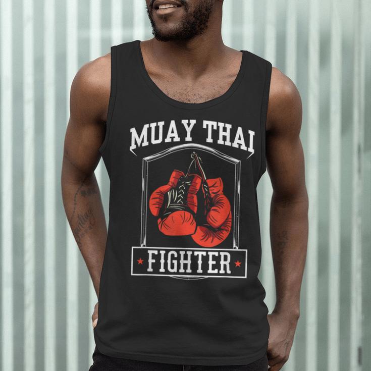 Muay Thai Fighter Hobby Boxing Martial Arts Men Tank Top