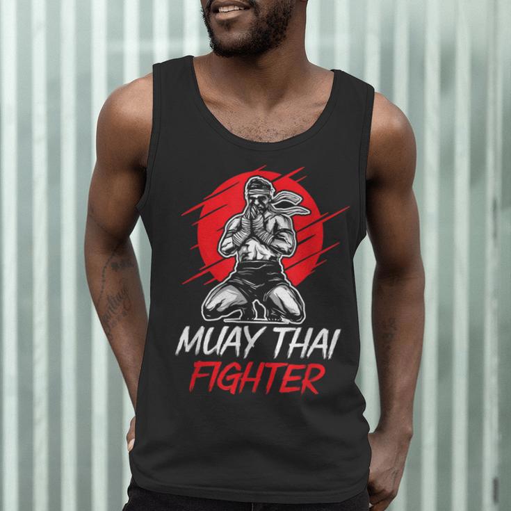 Muay Thai Fighter Martial Arts Boxing Hobby Men Tank Top