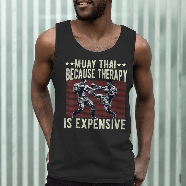 Muay Thai Fighter For Men Dad Boys Thai Kickboxing Fighting Men Tank Top